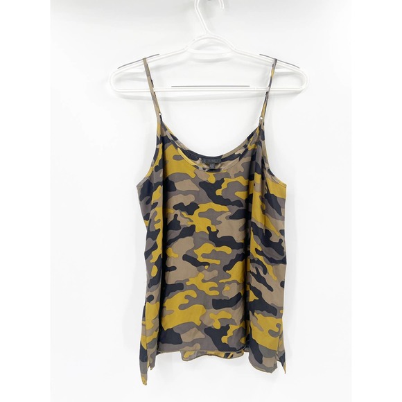 ATM Anthony Thomas Melillo Camo Print Silk Cami Top Size Medium - Picture 3 of 6